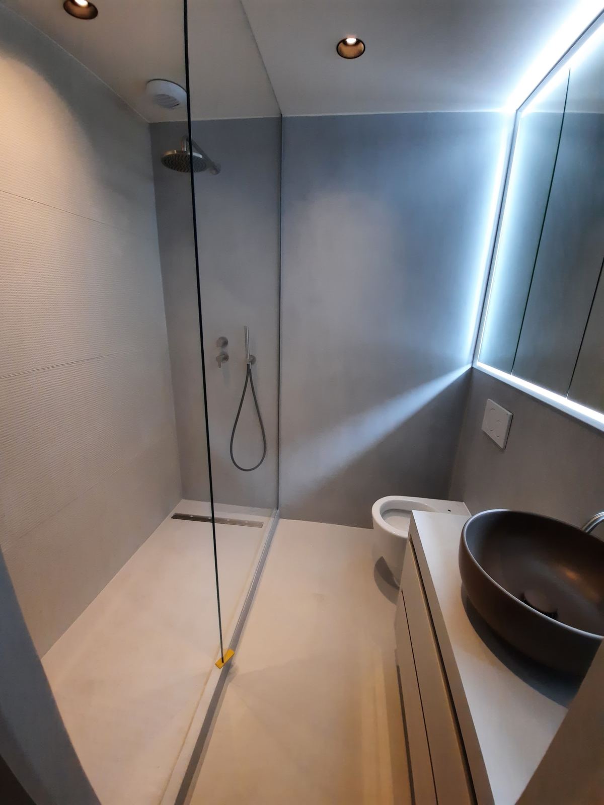 Douche italienne, paroi en verre – EDILSYSTEM